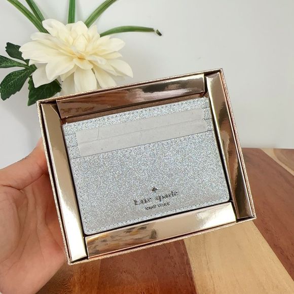 NWT Kate Spade Glimmer Small Slim Card Holder - Picture 4 of 9